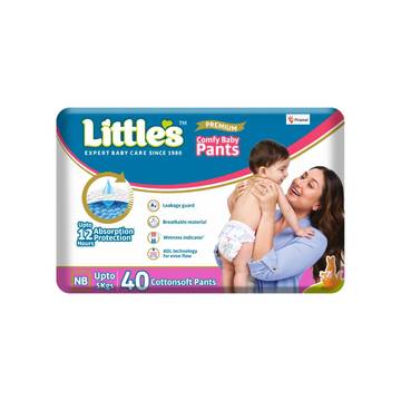 Little's Premium Baby Diaper Pants, New Born Upto 5 kg